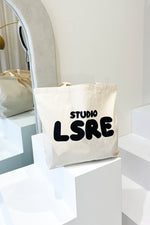 LSRE bubble printed canvas tote